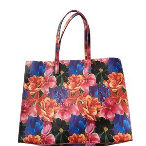 Ted Baker Floral Icon Tote Bag Floral With Pink Interior